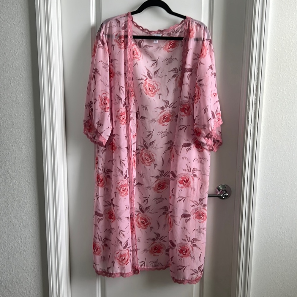 LuLaRoe Pink kimono/coverup